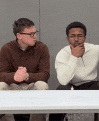 qhuyser thinking interesting hmmm mog GIF