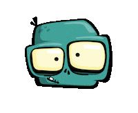 UltraZombies halloween wink zombie brain Sticker