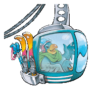 OK-Bergbahnen adler maskottchen skifahren oberstdorf Sticker