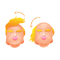 trump STICKER by imoji