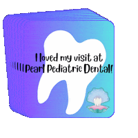 pearlpediatricdental teeth dentist tooth pearl pediatric dental Sticker