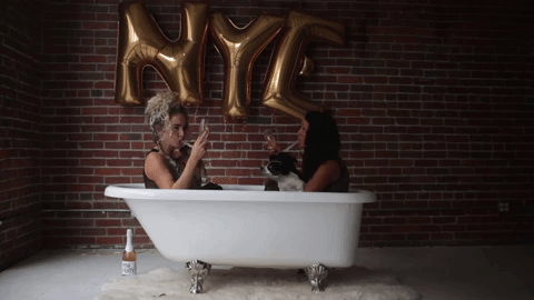 new years champagne GIF