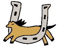 Horse Tattoo Sticker by sam maurer