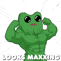 Glow Up Beast Mode Sticker by fwogs