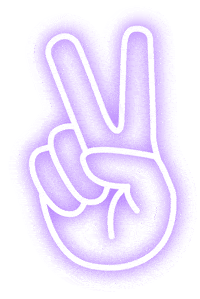 Cromeldn peace purple brunch lilac Sticker