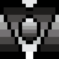 black and white pixel GIF by 16-x-16