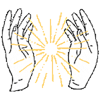 gabrielarazazi magic hands magia manos Sticker