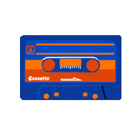 Cassette Unh Sticker by University of New Hampshire