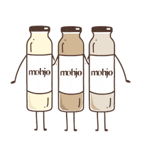 findyourmohjo happy dance bottles almondmilk Sticker
