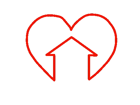 Heart House Sticker by dswohnbau_dsimmo