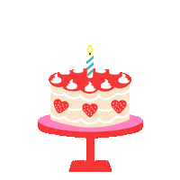 Celebrate Happy Birthday Sticker by Jessica Lau
