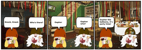 Birthday Party Gnome GIF