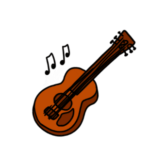 Chill Guitar Sticker