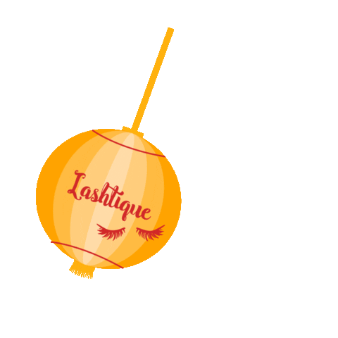 lashtiqueid giphyupload yellow lashes chinese Sticker