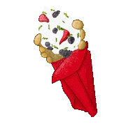 Whipped Cream Breakfast Sticker by Hawkers Asian Street Food