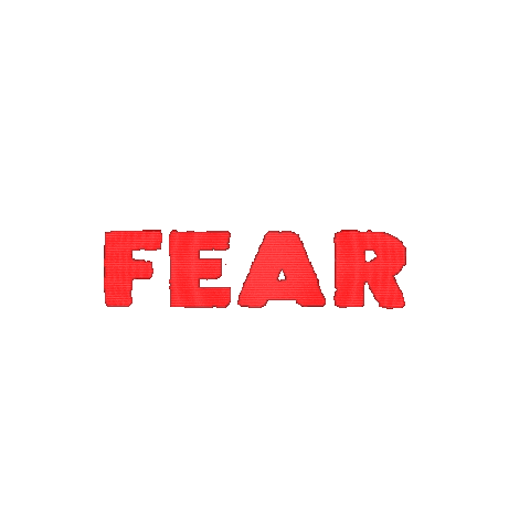 Fear Miedo Sticker