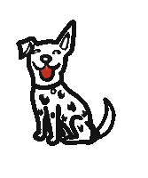 I Love You Dog Sticker