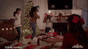 Christmas Tree Dancing GIF by Hallmark Mystery