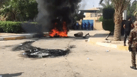 Protesters Burn Tires in Front of Zubayr Council Building as Basra Unrest Continues