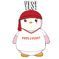 Lets Go Yes Sticker by Pudgy Penguins