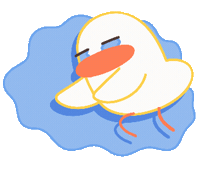 Cheesyduck Sticker by animation_unstop