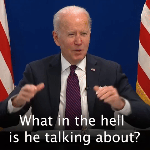 What in the hell is he talking about?