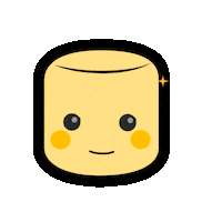 d_hg marshmallow pure joy quinno golden marshmallow Sticker