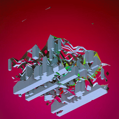 GENE_vis glitch 3d procedural genevis GIF
