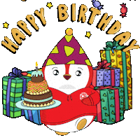 Happy Birthday Sticker by Pudgy Penguins