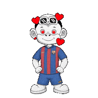 Red Earring Monkey Sticker by Zhot