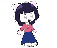 jeyi_ch cat kawaii scared shaking Sticker