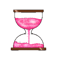 illumiinaani pink time hourglass out of time Sticker