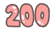 Text Number Sticker