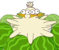 Chicken Watermelon Sticker by BadTimeStories