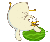 Chicken Watermelon Sticker by BadTimeStories