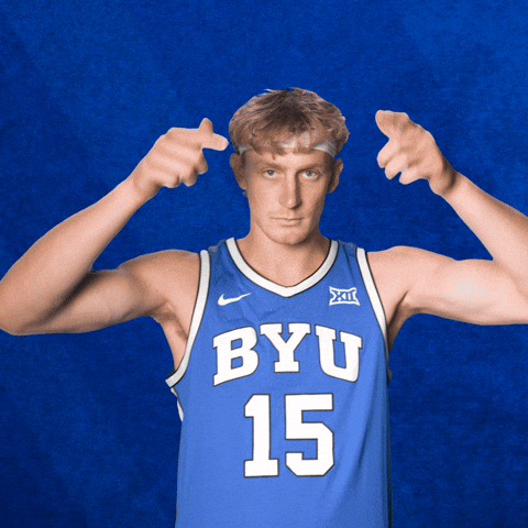Byu Basketball Celebration GIF by BYU Cougars