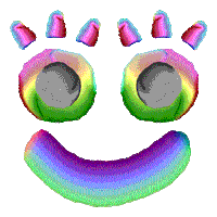 Happy Rainbow Sticker by Gutless Wonder