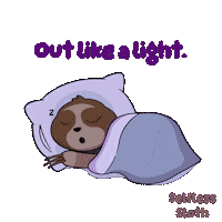 Sloth Sleeping Sticker by VeeFriends