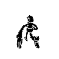 Girl Running Sticker by Rullampo