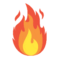 Fire Burn Sticker by Kamila Zaczek-Klimek