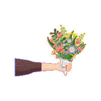 epssammie birthday flowers mom gift Sticker