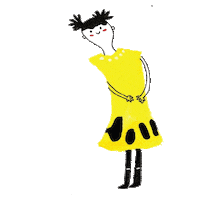 Girl Yellowdress Sticker by Klosh