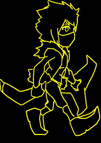 eka1x oc ninja boomerang walk cycle GIF