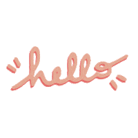 leavesandcloudsshop hello pink rose lc Sticker