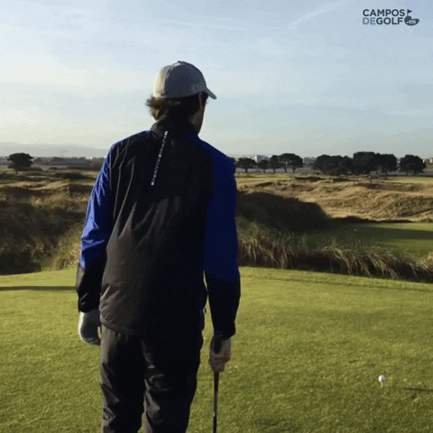 CamposDeGolf_es giphygifmaker golf driver golf pre shot routine GIF