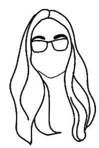 Girl Glasses Sticker