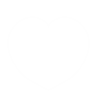White Heart Sticker