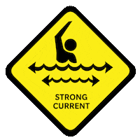 lifesavingqld beach sign warning danger Sticker