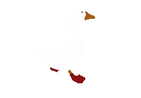 Duck Running Sticker