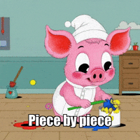 Piece By Piece Wisdom GIF by The Pigasso